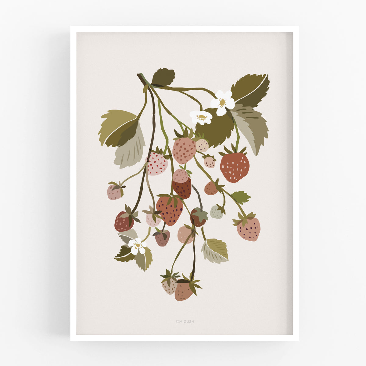 הדפס - Harvest - strawberries