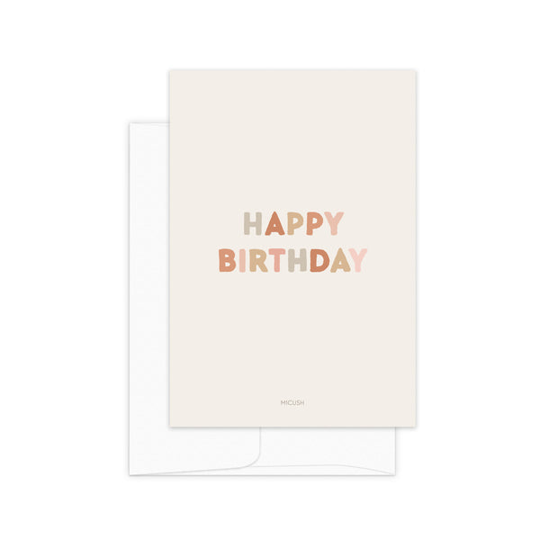 גלויה - Happy Birthday