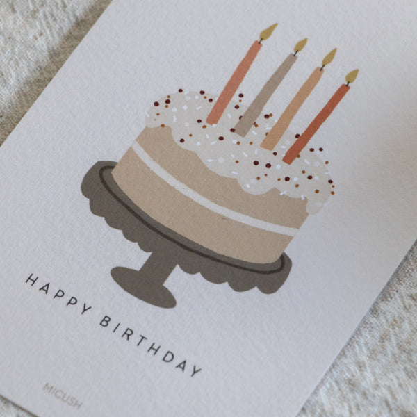 גלויה - Birthday Cake