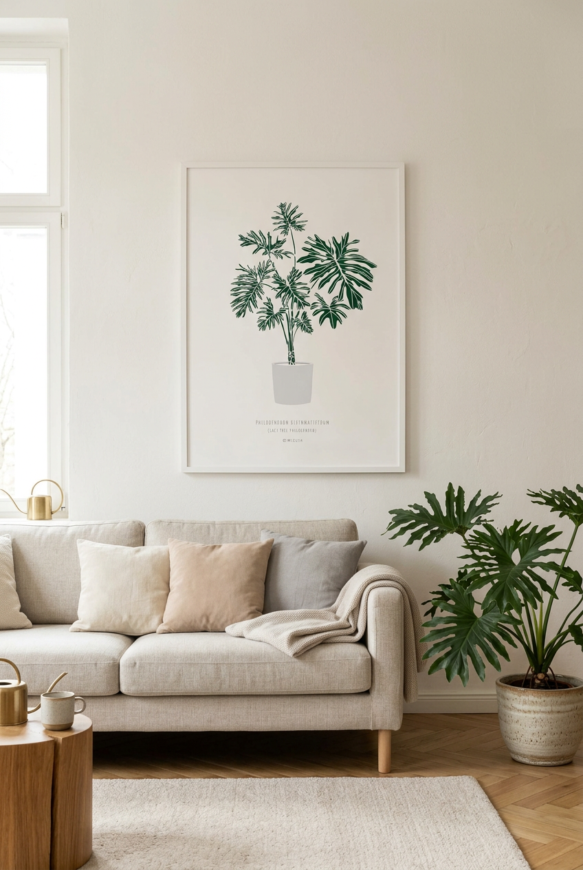 הדפס - Philodendron bipinnatifidum