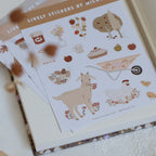 דף מדבקות - כפריות פשוטה