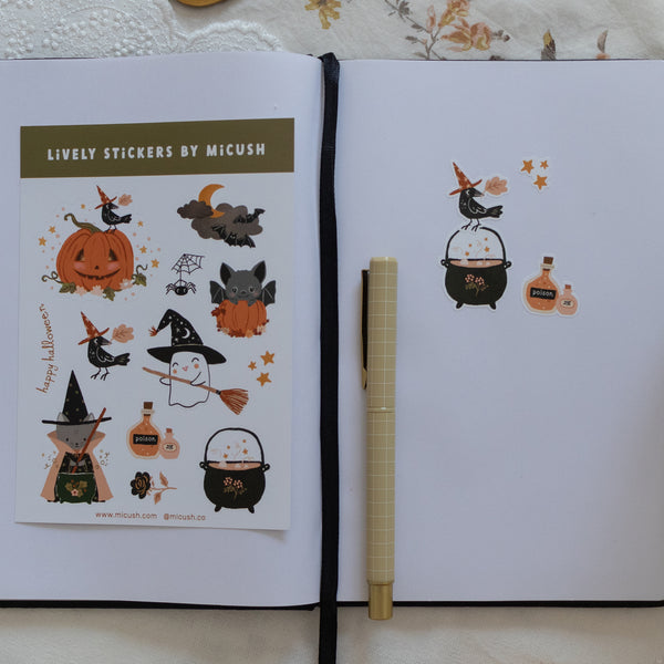 דף מדבקות -חג האלווין