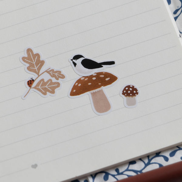 דף מדבקות - טבע סתווי