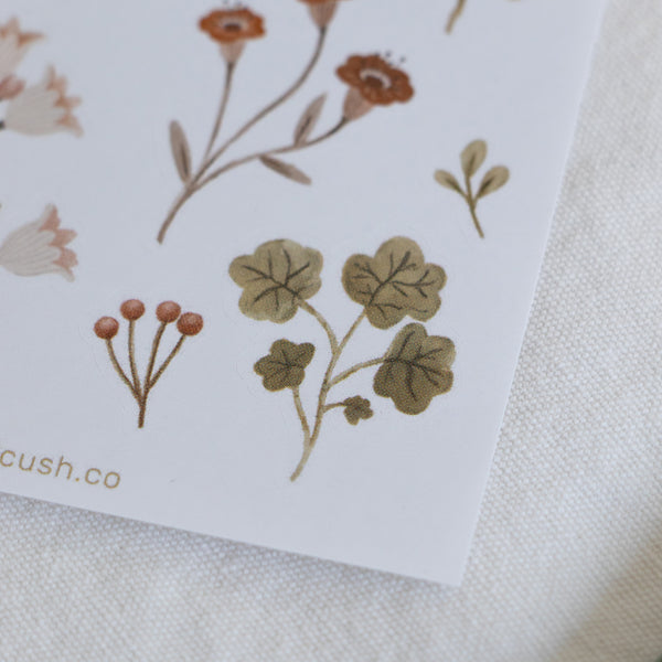 דף מדבקות - פריחה אביבית