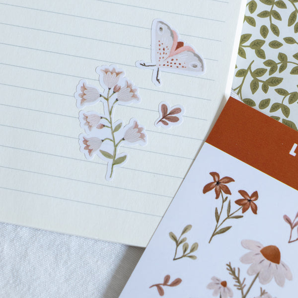 דף מדבקות - פריחה אביבית