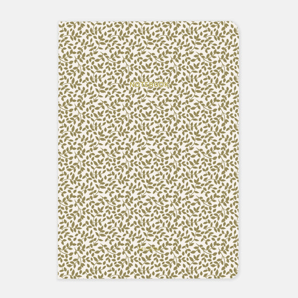 מחברת תפורה - Green Leaves