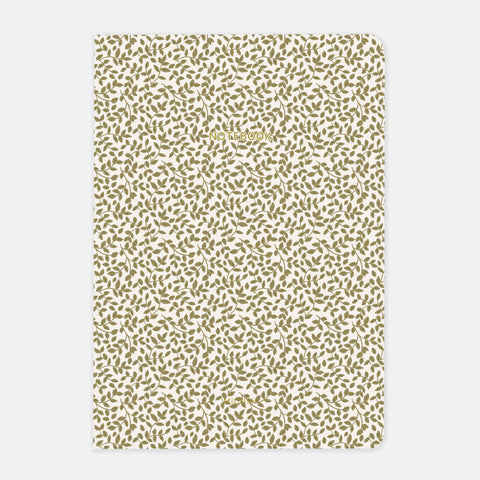 מחברת תפורה - Green Leaves