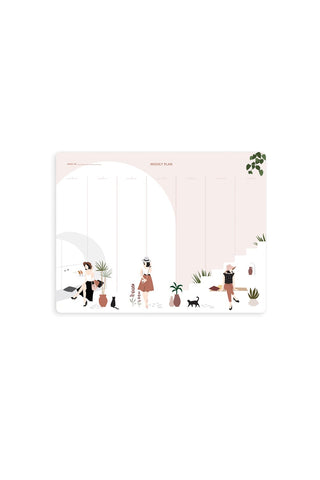 לוח תכנון שבועי - נשים