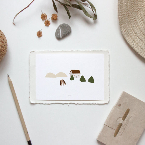 גלויה -Countryside - Horse