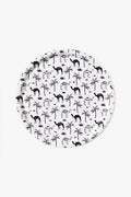 מגש עץ - Black and White Camels Pattern