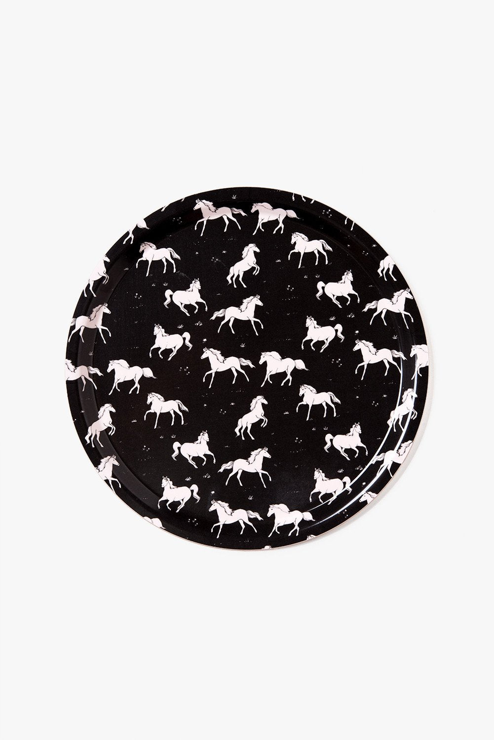 מגש עץ - Galloping Horses Pattern