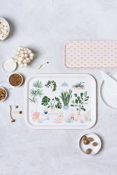 מגש עץ - Urban Garden Illustration