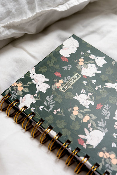 מחברת ספירלה מיני - Bunnies