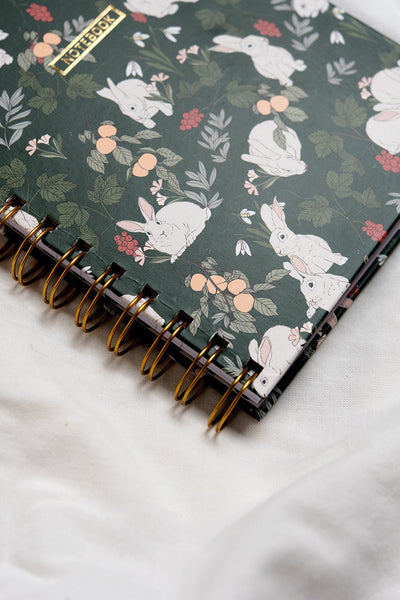 מחברת ספירלה מיני - Bunnies