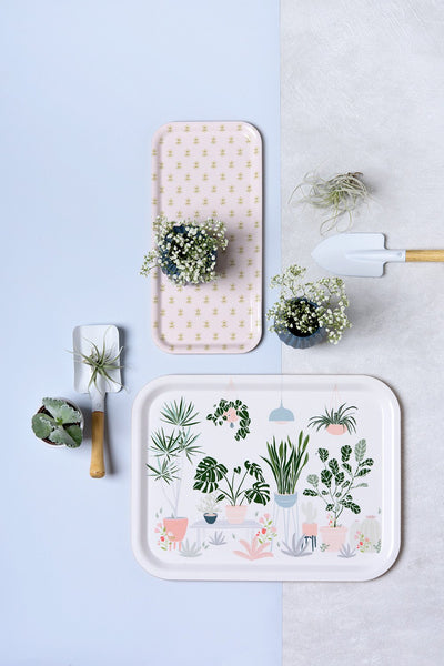 מגש עץ - Urban Garden Illustration