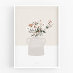 הדפס - Pottery and Flowers - Anemone