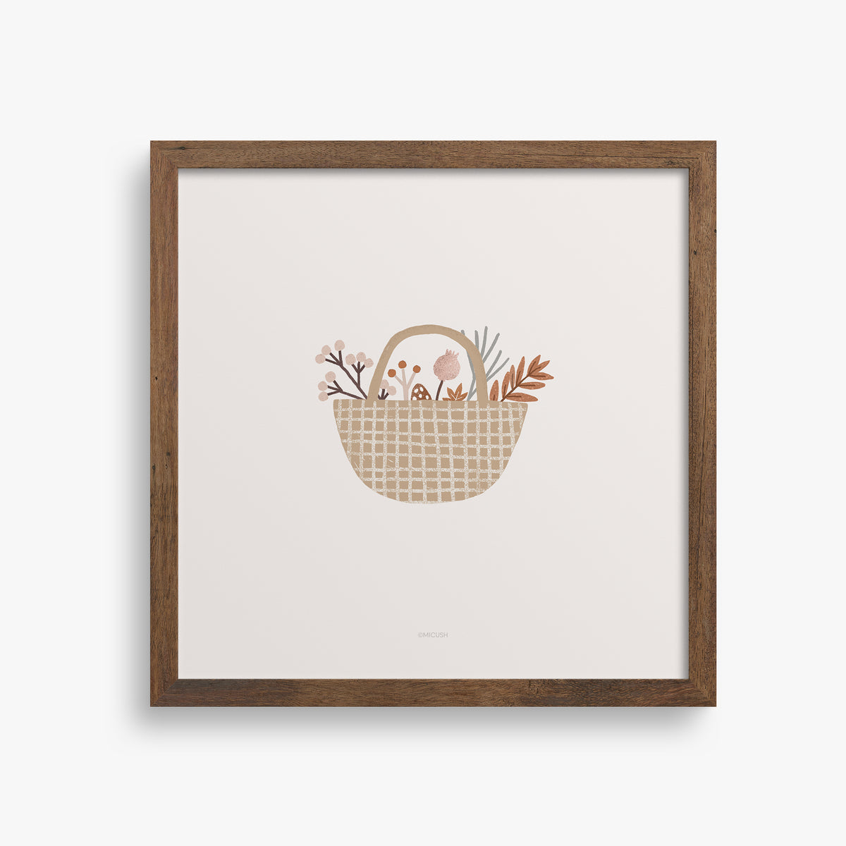 הדפס - Basket with treasures