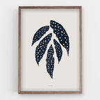 הדפס - Botanical silhouette - Begonia Maculata (Polka dot plant)