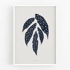 הדפס - Botanical silhouette - Begonia Maculata (Polka dot plant)
