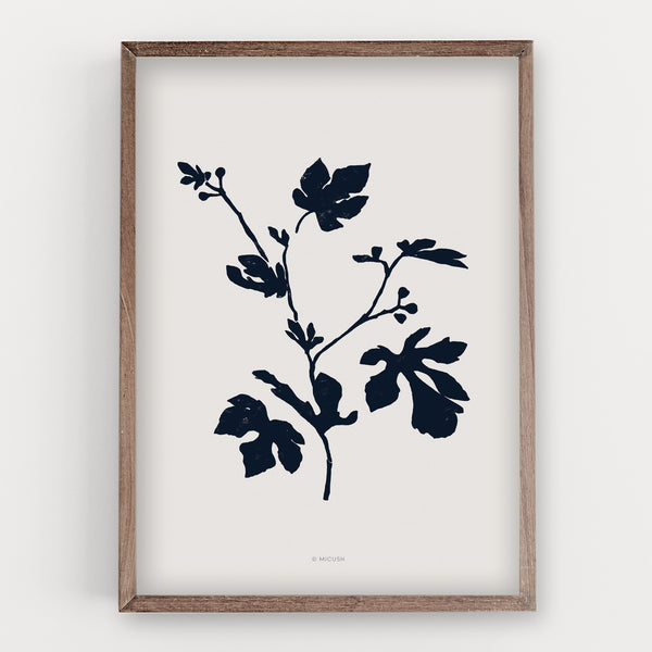 הדפס - Botanical silhouette - Fig