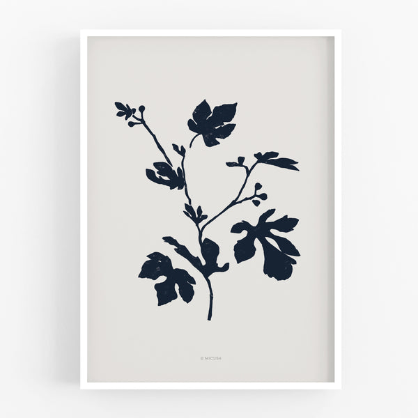 הדפס - Botanical silhouette - Fig