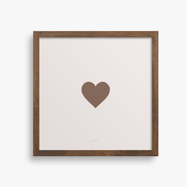 הדפס - Brown Heart