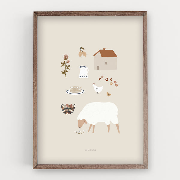 הדפס - Country Life - Kids #3