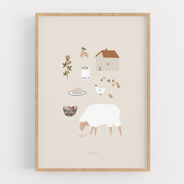 הדפס - Country Life - Kids #3