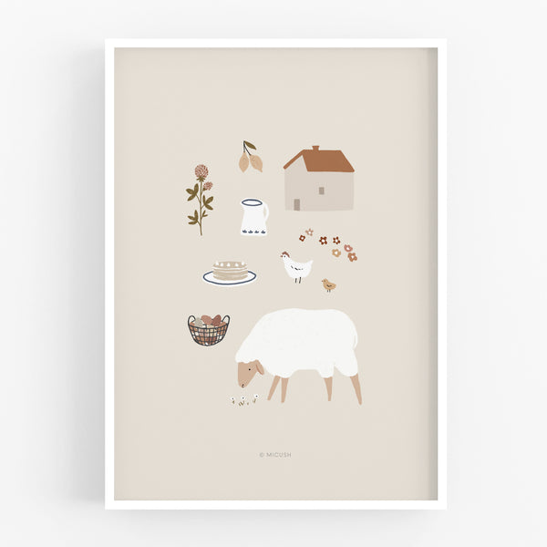 הדפס - Country Life - Kids #3