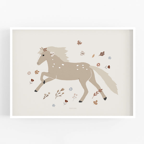 הדפס - Galloping Pony