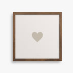 הדפס - Pale Olive Green Heart