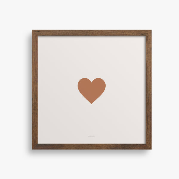 הדפס - Orange Heart