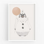הדפס - Penguin Balloon