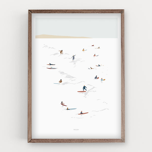 הדפס - Wave surfing