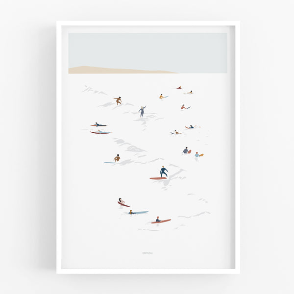 הדפס - Wave surfing