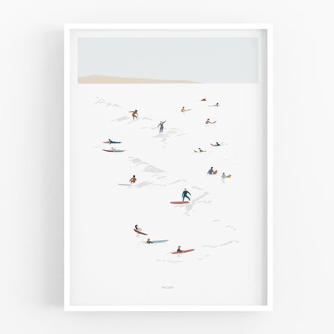 הדפס - Wave surfing