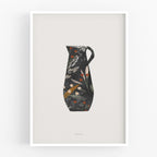 הדפס - Black Floral Vase