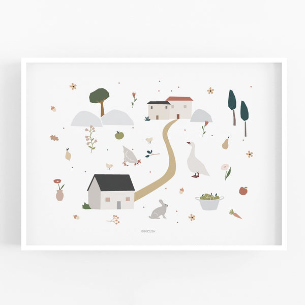 הדפס - Farm Living - Duck