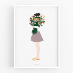 הדפס - Modern Women - Floral Lady