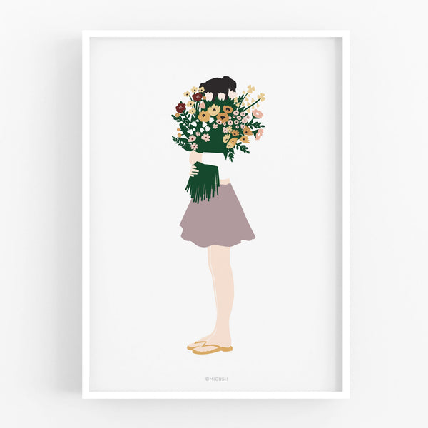 הדפס - Modern Women - Floral Lady