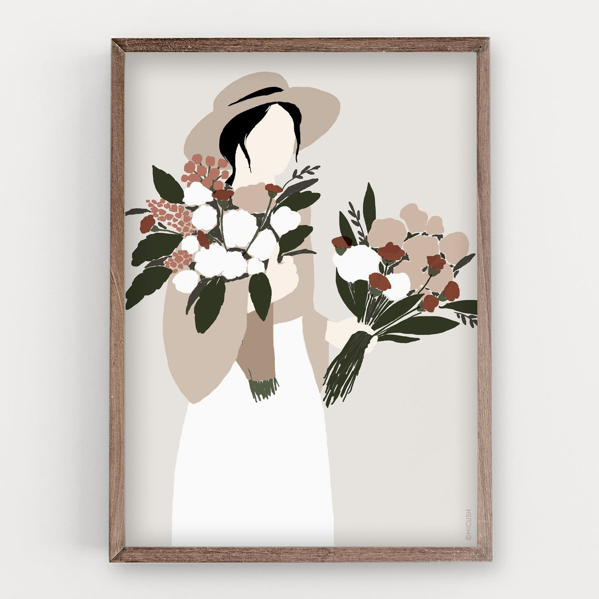 הדפס - Flower Lady - no.5