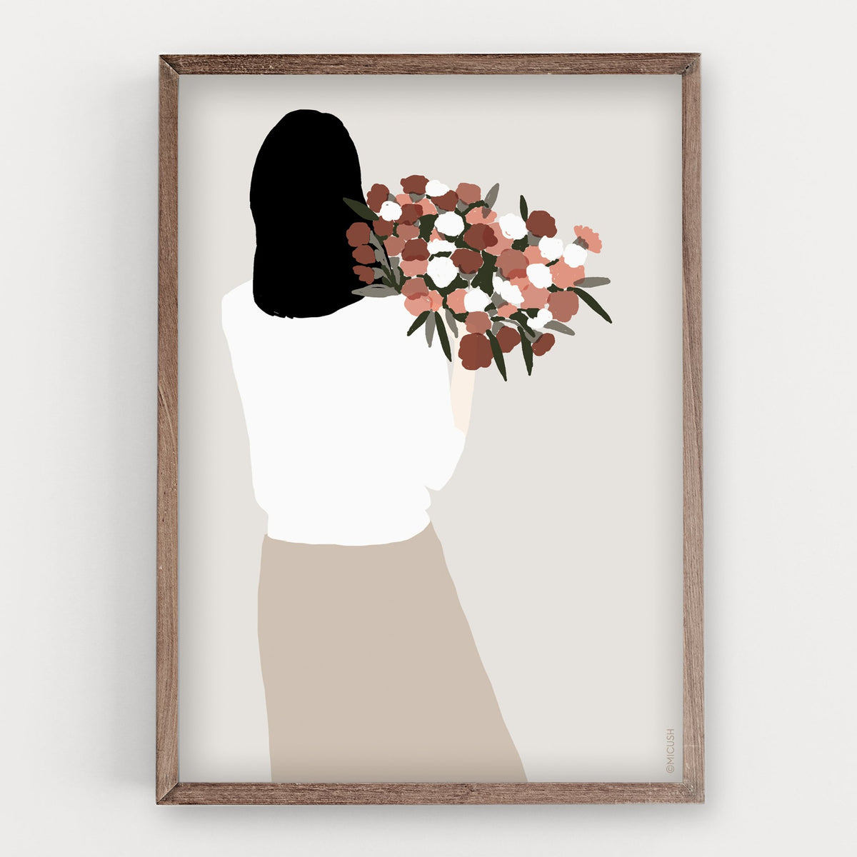 הדפס - Flower Lady - no.1