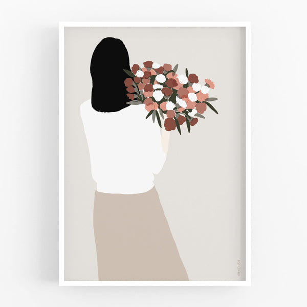 הדפס - Flower Lady - no.1