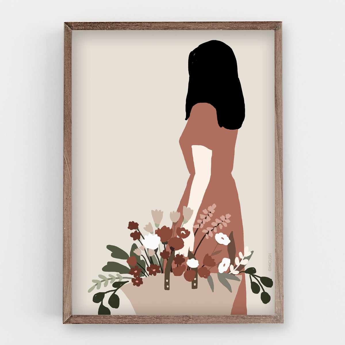 הדפס - Flower Lady - no.3