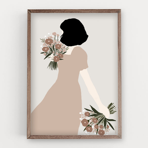 הדפס - Flower Lady - no.2