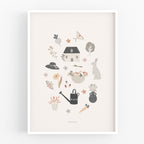הדפס - Country Life - Kids #2