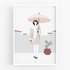 הדפס - Modern Women - Urban rainy day