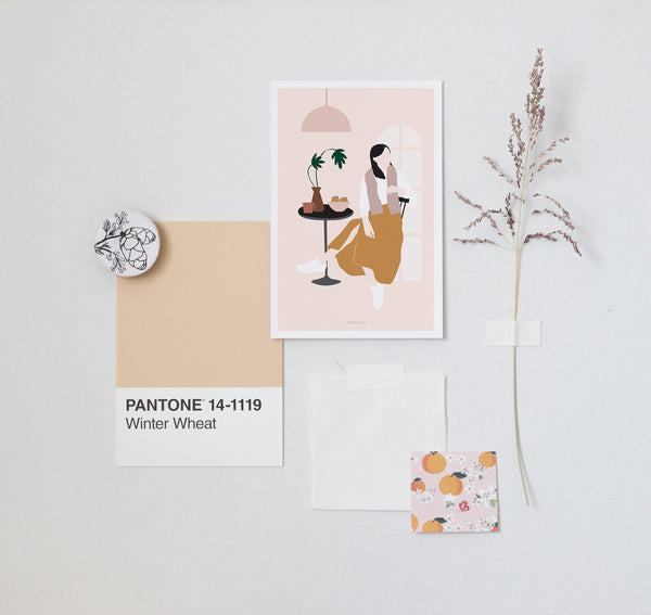 גלויה - Modern Women - At The CafÃ©