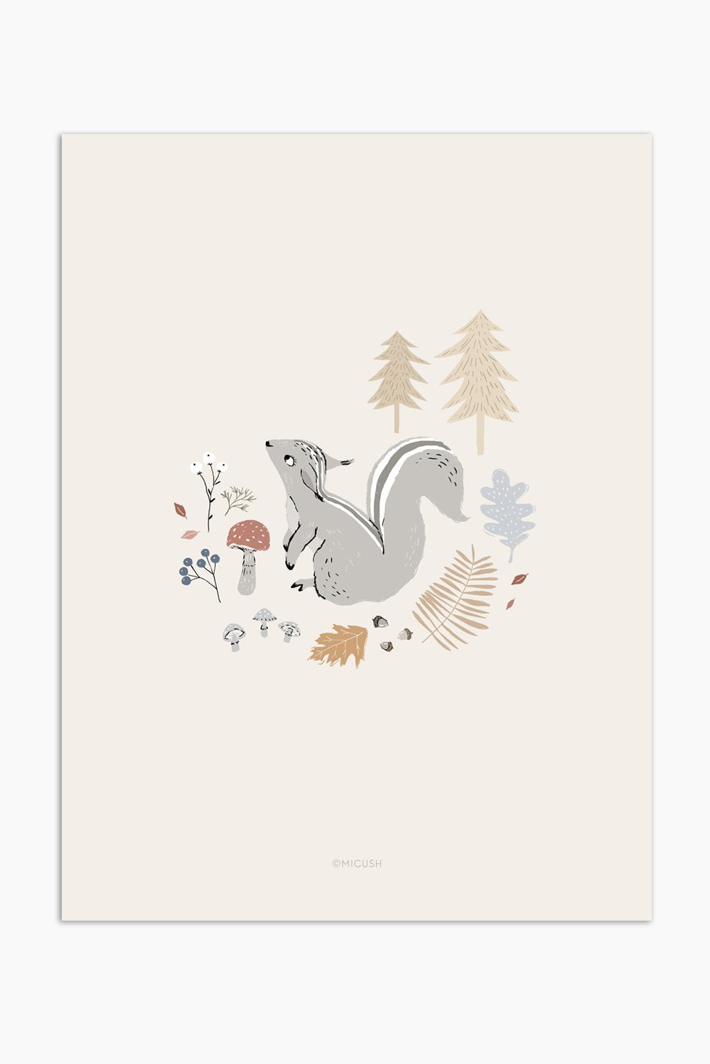 הדפס - Autumn Squirrel