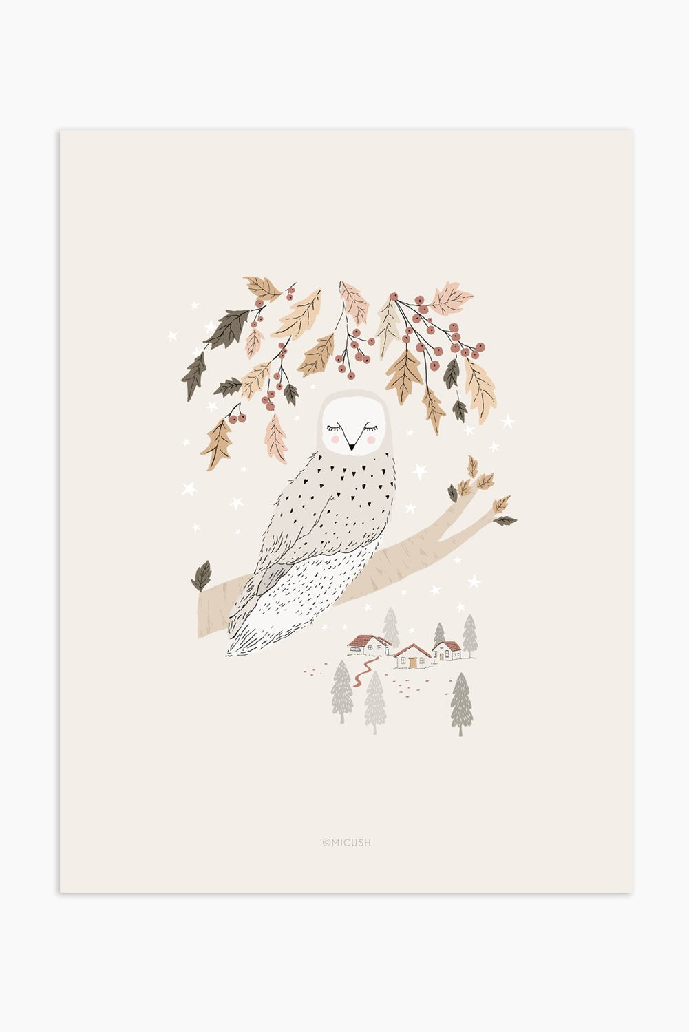 הדפס - Autumn Owl